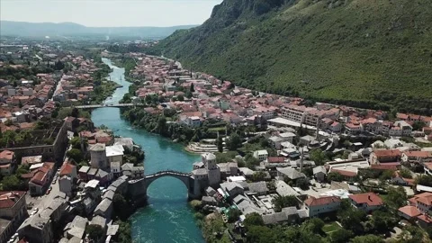 Flight over bridge Stock Footage 321361833