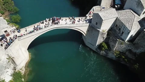 Flight over bridge Stock Footage 321362304