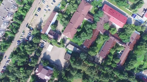 Flight over buildings in Krasnodar Stock-Footage 58914673