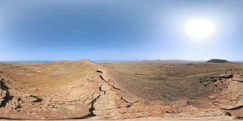 Flight over Caldera Rebanada Stock Footage 336127268