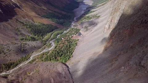 Flight over the canyon Stock Footage 163390339