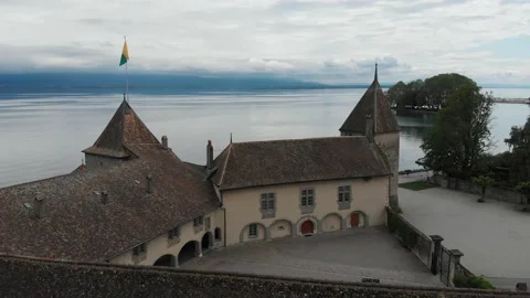 Flight Over the Castle Stock Footage 154418784