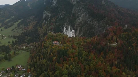 A flight over the castle Stock Footage 223263624