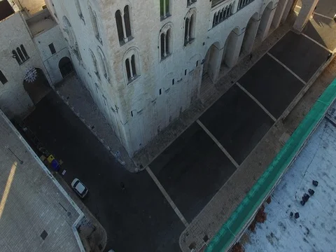 Flight over the cathedral Stock Footage 71665236