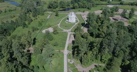 A flight over the chapel 動画素材 79096913