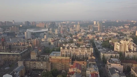 Flight over the city 03 Video stock 127188238