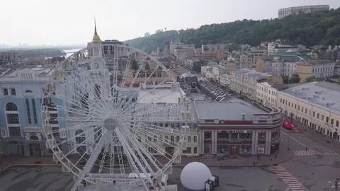 Flight over the city 12 Video stock 127191531