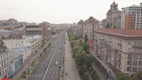 Flight over the city 13 Video stock 127191942