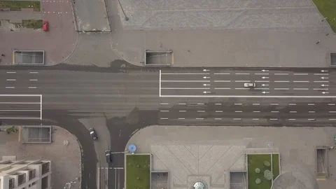 Flight over the city 16 Video stock 127192129
