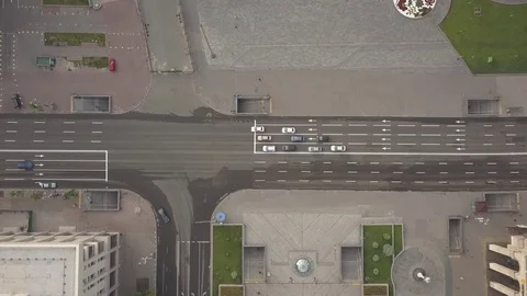 Flight over the city 17 Video stock 127192213