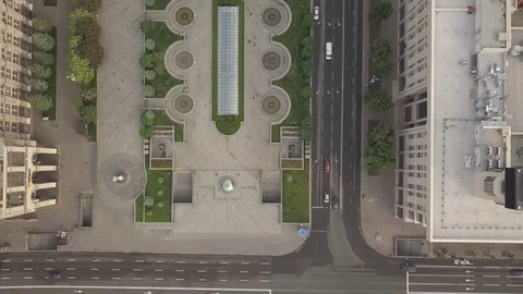 Flight over the city 18 Stock Footage 127192540