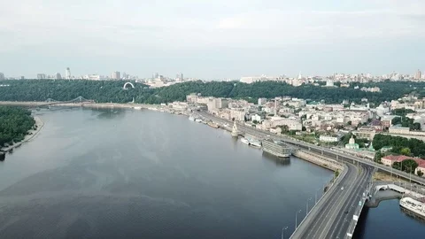 Flight over the city 21 Video stock 127244840