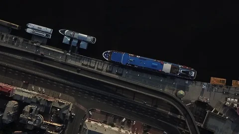 Flight over the city 22 Video stock 127245292