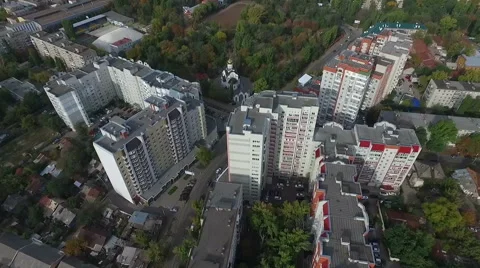 Flight over the city 스톡 동영상 60209070