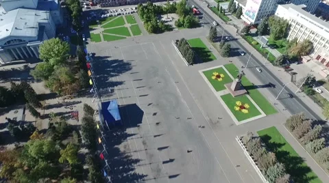 Flight over the city 스톡 동영상 60209383