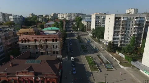 Flight Over the City Stock-Footage 64257543