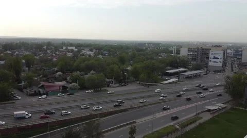 Flight over the city Stock Footage 193986120