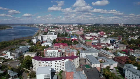 Flight over the city Stock Footage 217845028