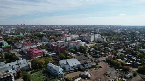Flight over the city Stock Footage 218161442