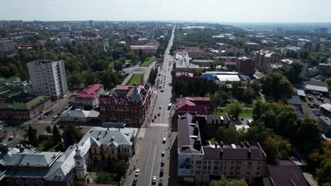 Flight over the city Stock Footage 218565357