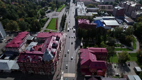 Flight over the city Stock Footage 219214421