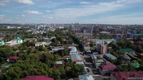 Flight over the city Stock Footage 219592617