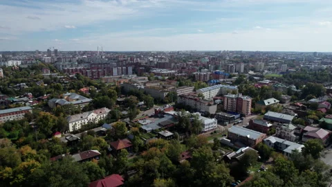 Flight over the city Stock Footage 219695486