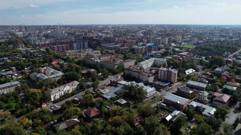 Flight over the city Stock Footage 219741465