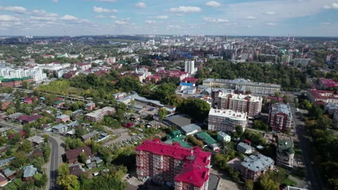 Flight over the city Stock Footage 219833929