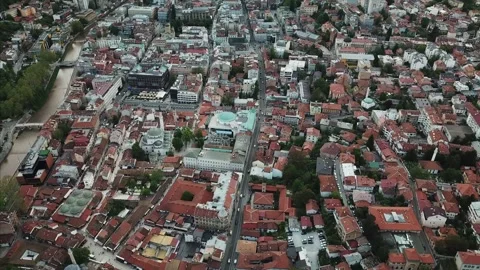 Flight over city Stock Footage 321361527