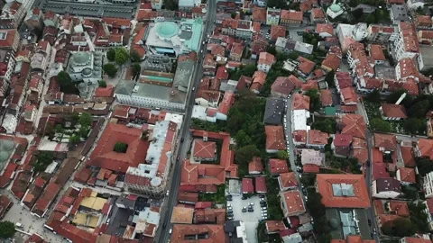 Flight over city Stock Footage 321361569