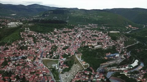 Flight over city Stock Footage 321361615