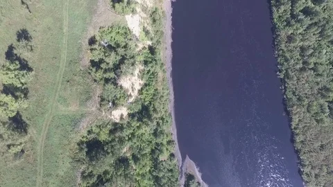 The flight over the cliff Video stock 71453392