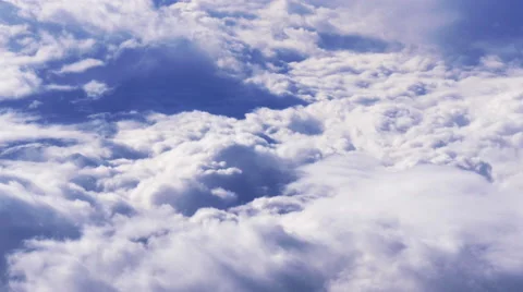 Flight over clouds 4k Видео 49675793