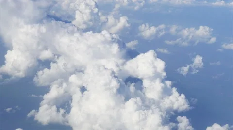 Flight over clouds 4K Stock Footage 53855937