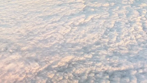 Flight over clouds from above by plane Video stock 117898865