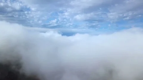 Flight over clouds. Aerial Stock Footage 84185891