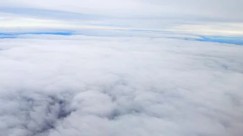 Flight over Clouds, Aerial view daytime -4K Stock Footage 255576561
