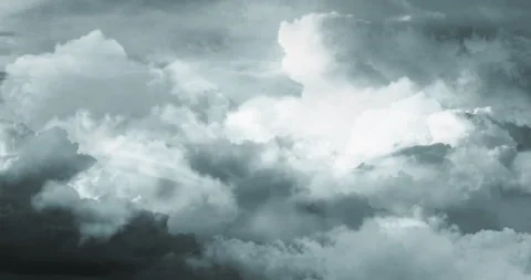 Flight over the clouds. Animation Stock Footage 167586396