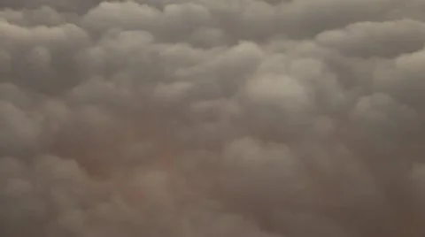 Flight over Clouds Stock Footage