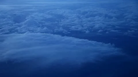 Flight over clouds Stock Footage 10876066