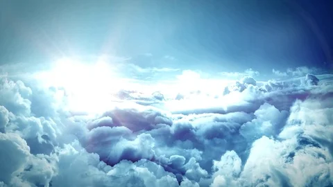 Flight over clouds Stock Footage 79000162