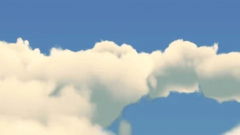 Flight over clouds. Stock Footage 80135595
