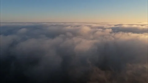 Flight over clouds Stock Footage 155003146
