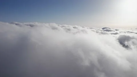 Flight over of clouds Stock Footage 195010165