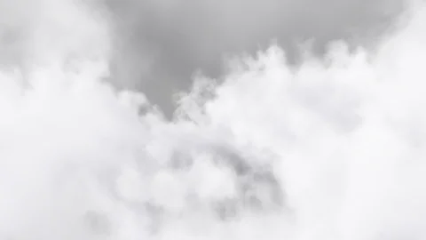 Flight Over Clouds isolated on black with alpha channel. Stock Footage 108386950