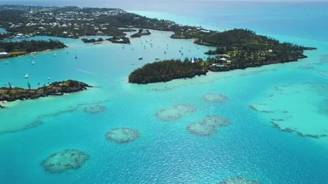 Flight over coast Stock Footage 210229075