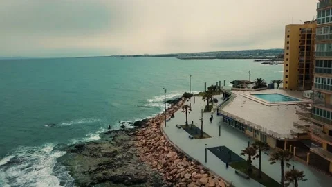 Flight over the coast in Spain Stock-Footage 188461673