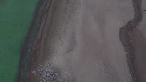 Flight over the coastline Stock Footage 159130999