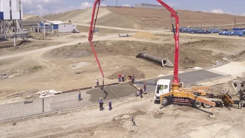 Flight over construction 2 Видео 123700043